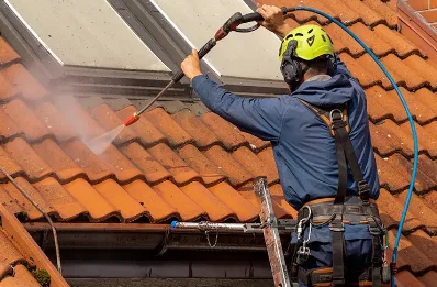Démoussage et hydrofuge de toiture à Biozat